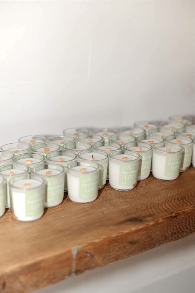 Candle wedding party favors