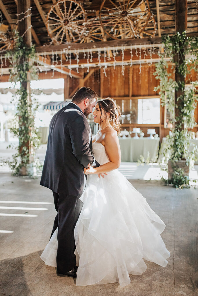 West Event Co | Sonoma County Wedding Planner | couple holding hands at their reception 